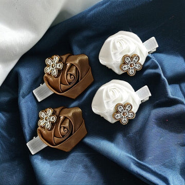 Jeweled flower embellishment.