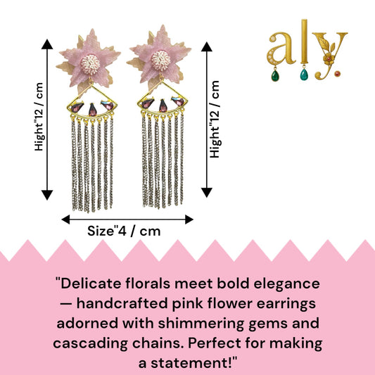 Floral design with crystal