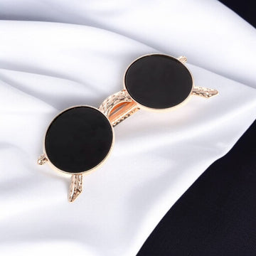Miniature Retro Sunglasses Brooch Hair Clip