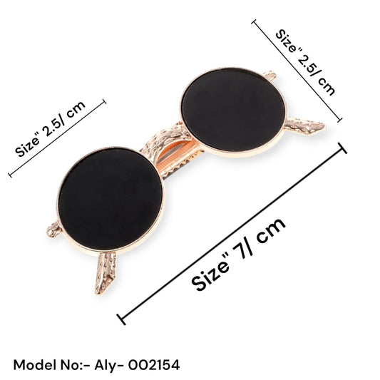 Miniature Retro Sunglasses Brooch Hair Clip
