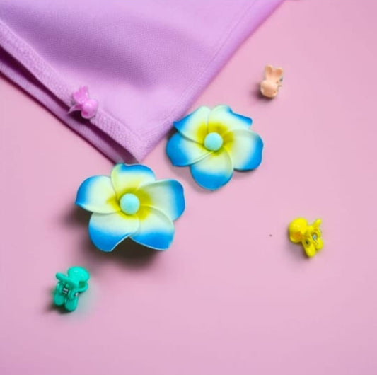 Tropical Floral Clips