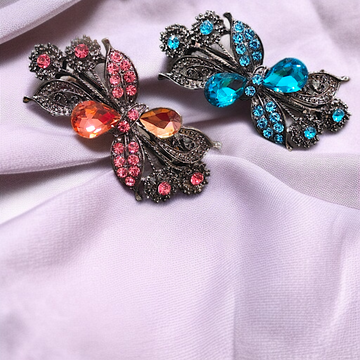 Regal Rhinestone Hair Clips