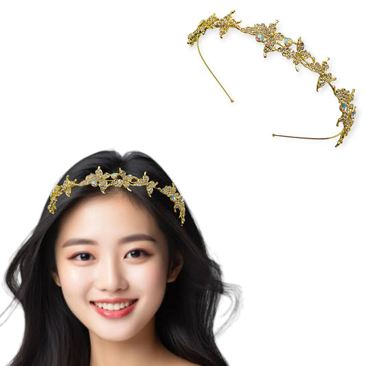 Gold flower-shaped Hair-bands