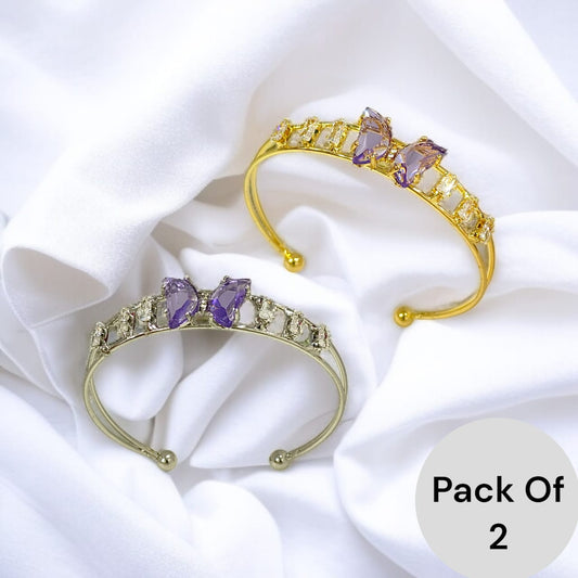 Purple Gemstone kada