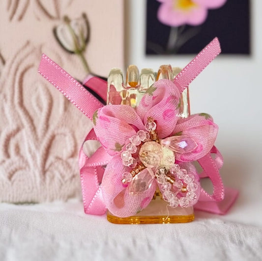 Ribbon Crystal Claw-clips