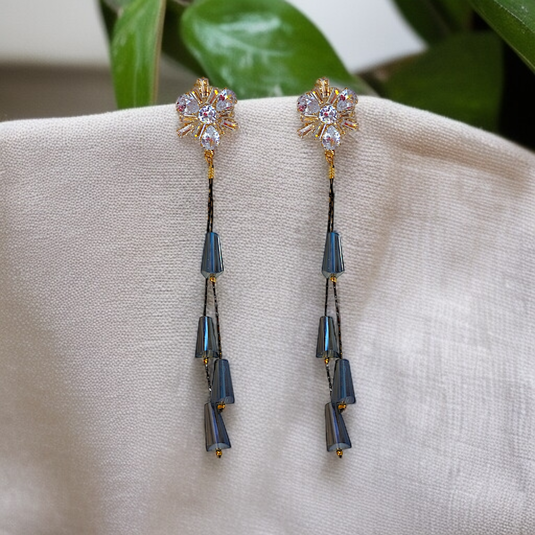 Celestial Cascade Earrings: