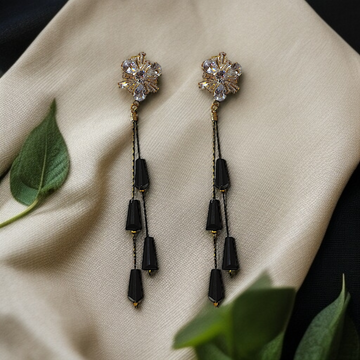 Black Drop Earring