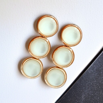 Golden Glow Triple Moonstone Stud Earrings