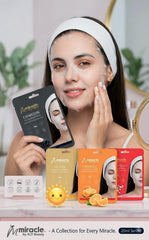 Face Sheet Masks – Miracle by ALY Beauty | Charcoal, Vitamin C & De-Tan