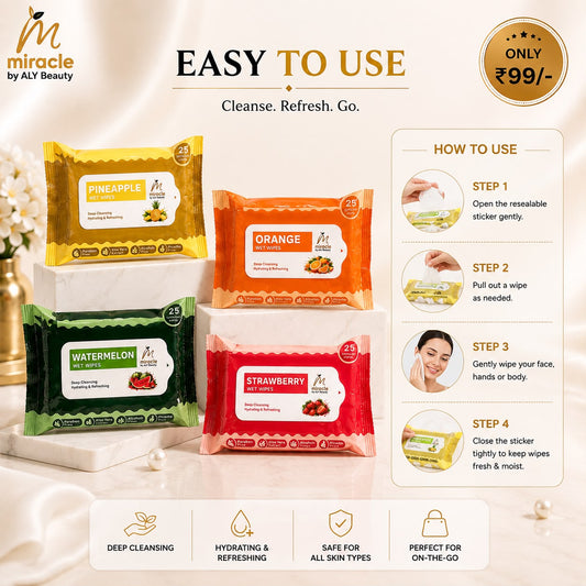 Fruit wipes by Miracle by aly beauty