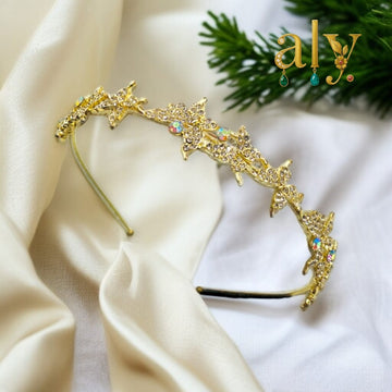 Gold flower-shaped Hair-bands