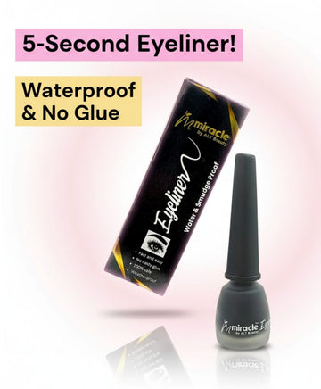 Miracle by ALY Eyeliner 6.8 ml – Waterproof, Fast-Dry, Smudge-Proof & Safe Lash Glue