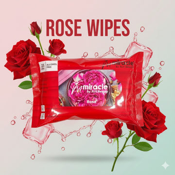 Miracle By Aly Wipes – Premium Refreshing Wipes (Ice • Rose • Jasmine • Aloe Vera • Lavender • Lemon) – Pack of 25 Pieces
