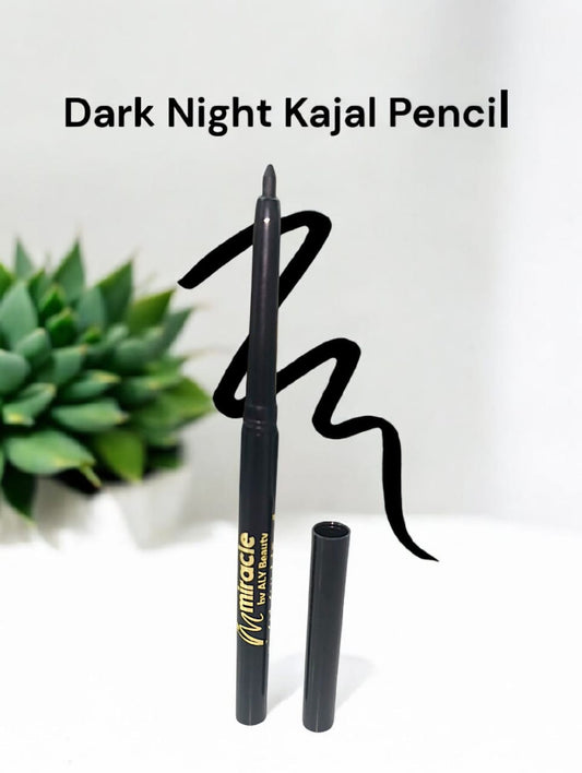 Miracle by ALY Beauty Dark Night Kajal Pencil – Long-Lasting, Smudge-Proof, Highly Pigmented Eye Kajal