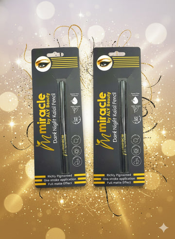 Miracle by ALY Beauty Dark Night Kajal Pencil – Long-Lasting, Smudge-Proof, Highly Pigmented Eye Kajal