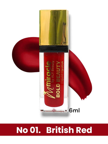 Miracle by ALY – Bold Beauty Liquid Lipsticks (12 Shades) | Long-Lasting • Matte • Smudge-Proof