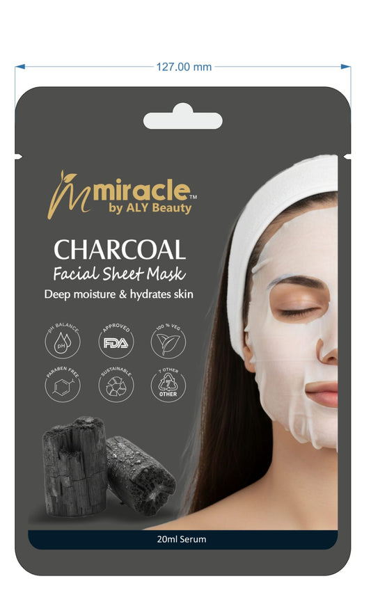 Face Sheet Masks – Miracle by ALY Beauty | Charcoal, Vitamin C & De-Tan